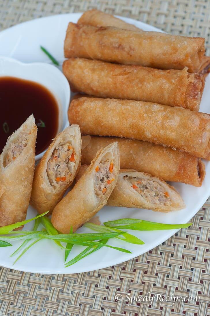 Lumpiang Shanghai Recipe with Sweet and Sour Sauce