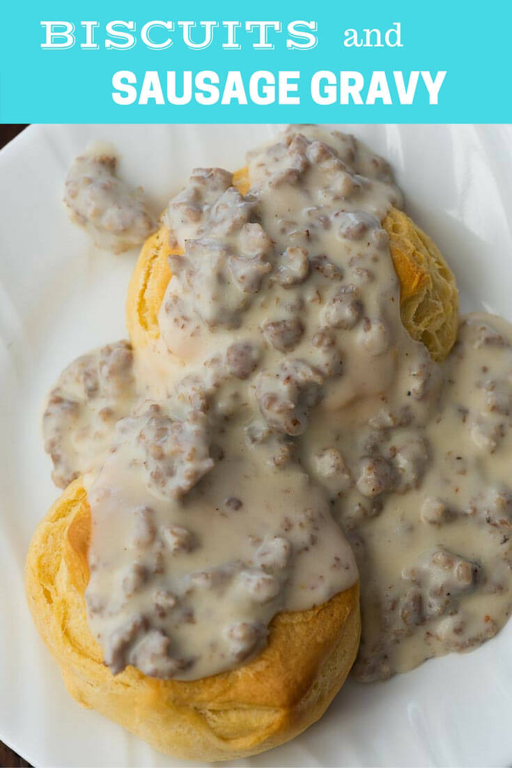 Biscuits and sausage gravy