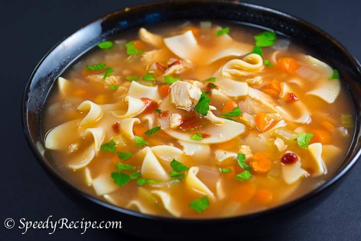 How to Cook Sriracha Chicken Noodle Soup 