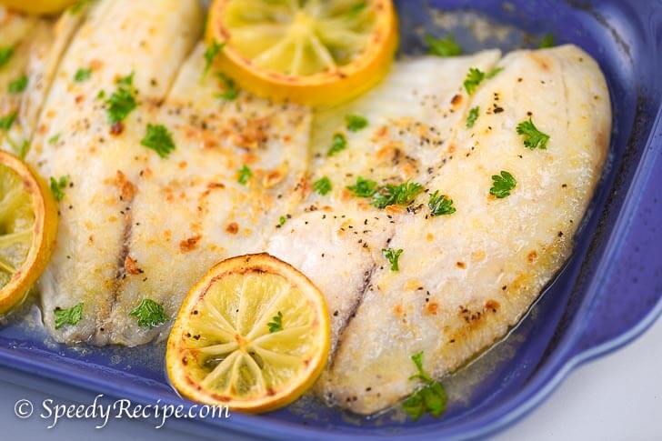 Baked Lemon Butter Tilapia Recipe - speedyrecipe.com