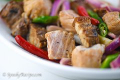 Grilled Pork Belly and Tuna Kilawin