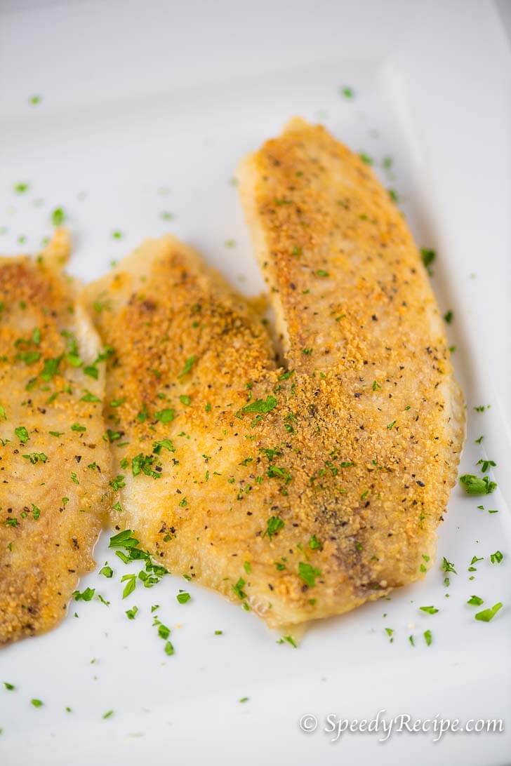 Baked Parmesan Garlic Crusted Tilapia_