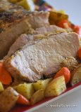 Roasted Pork Loin with Potato and Carrots Recipe