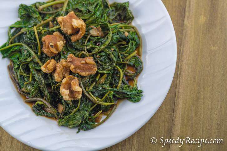 Adobong Kangkong Recipe - water spinach adobo