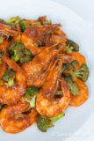 shrimp with broccoli in oyster sauce