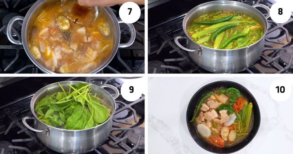 how to cook pork sinigang