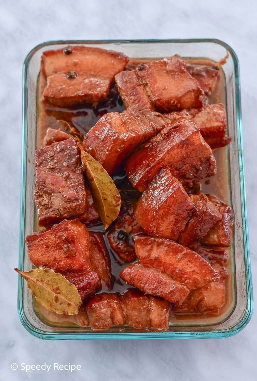 Pork adobo school or work lunch prep