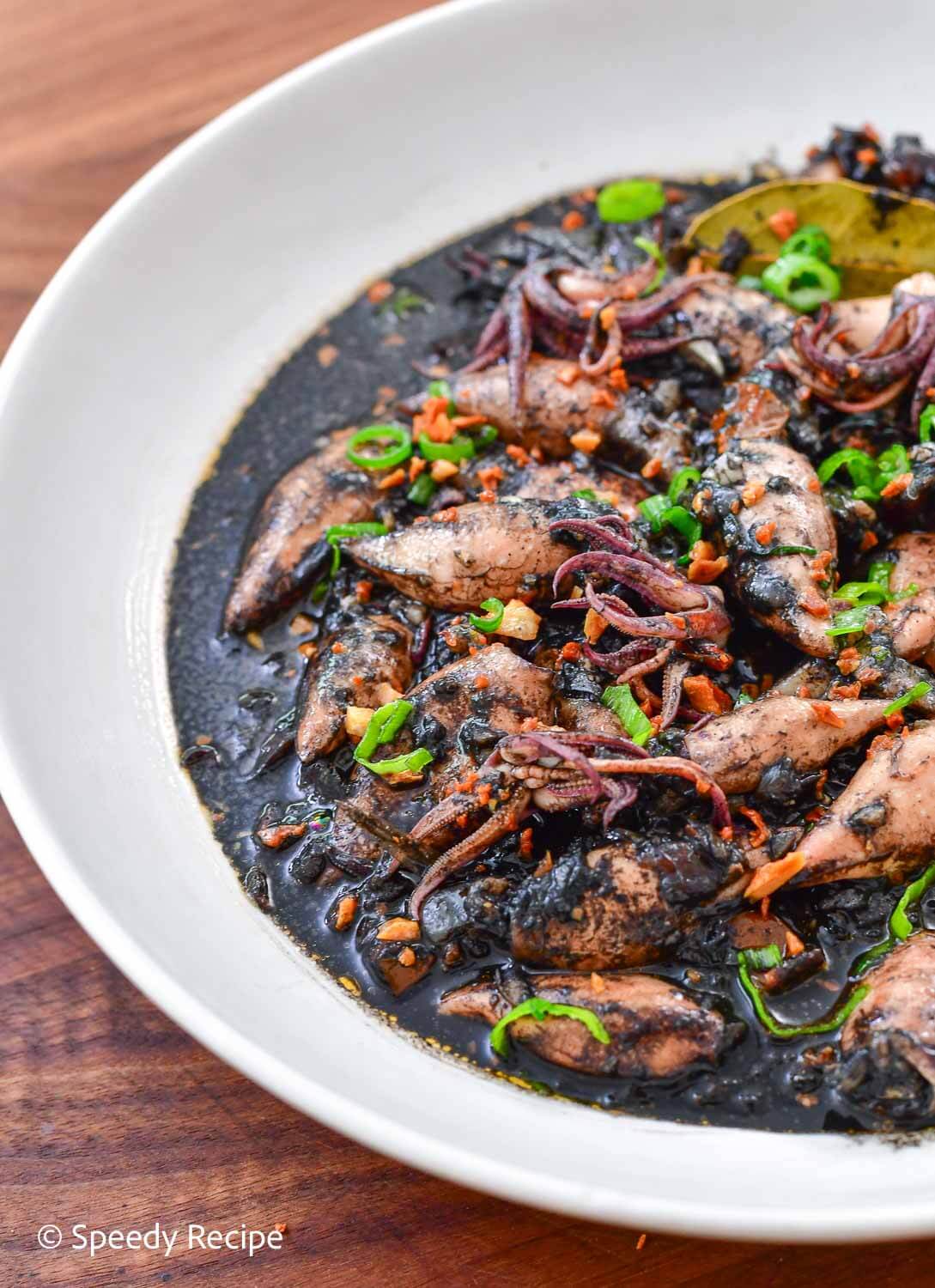 easy pusit adobo