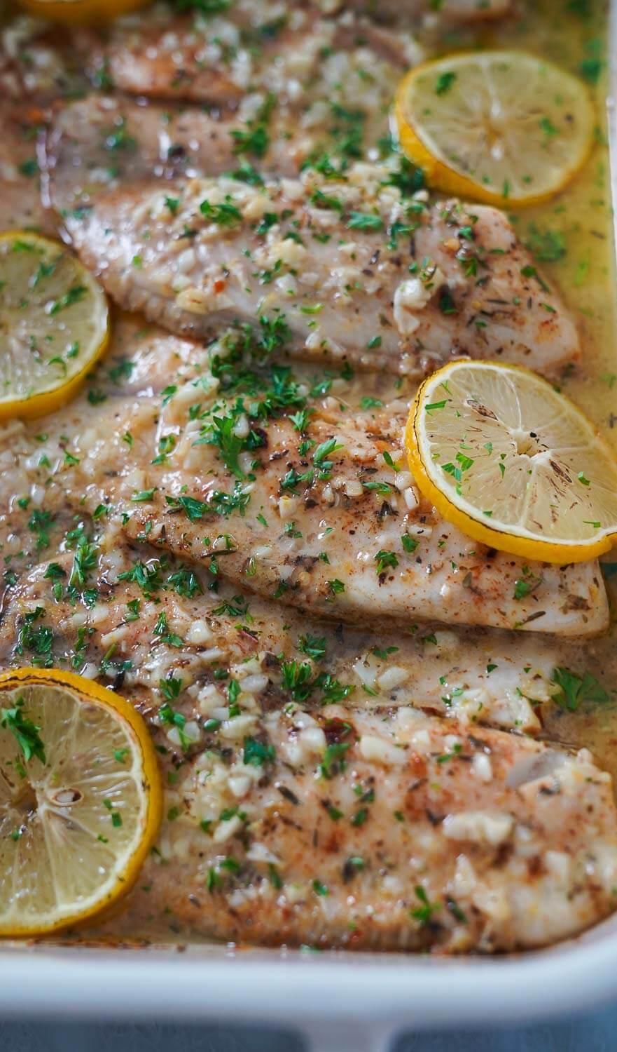 Garlic Butter Baked Tilapia Recipe